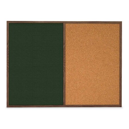 United Visual Products Slim Style Indoor Enclosed Corkboard, 48 UVRDS48SBH-SATIN-PEARL